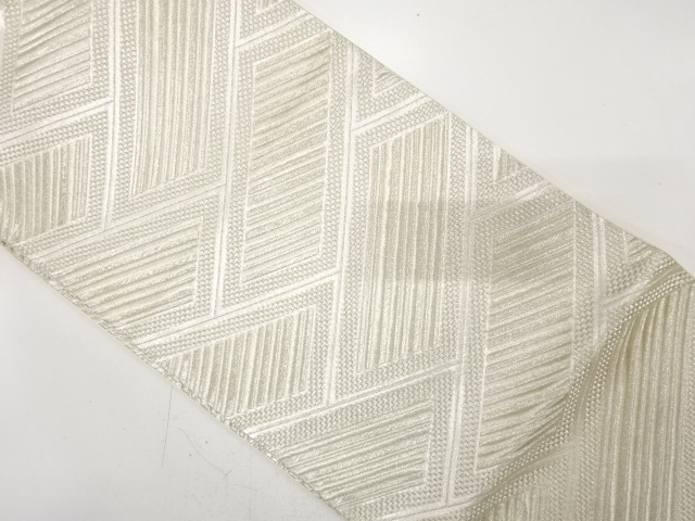 アンティーク　桧垣模様織り出し袋帯（材料）